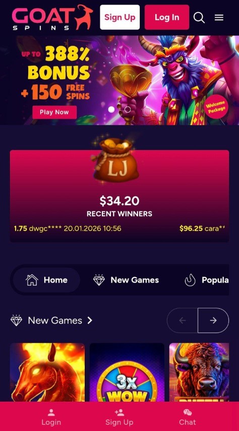 Add Goat Spins shortcut to home screen for quick access