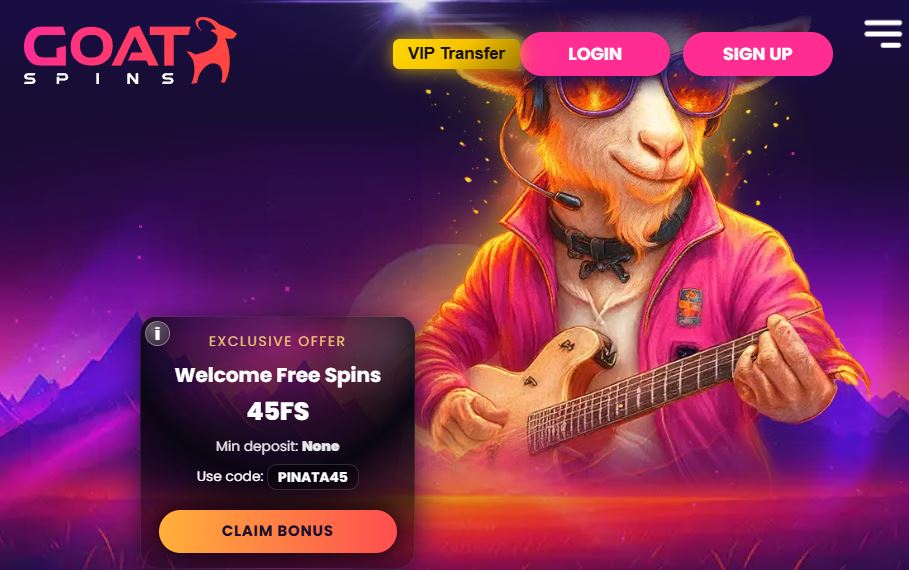Claim 45 free spins no deposit bonus with code PINATA45